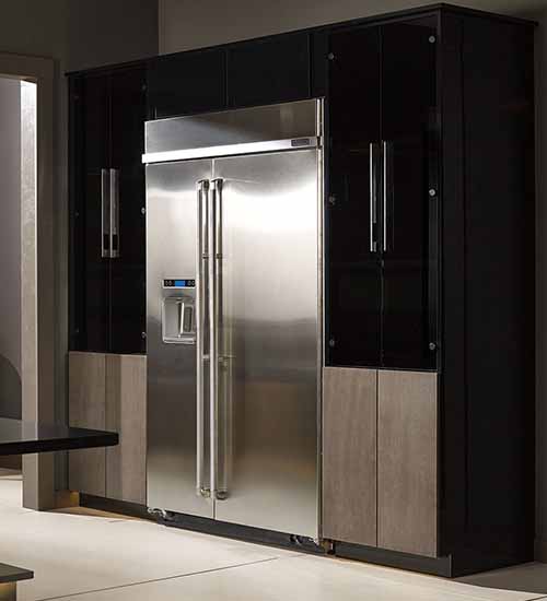 Ricci High Gloss Black Cabinets